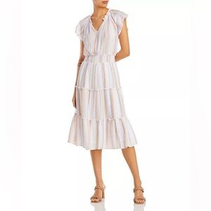 NWOT RAILS Amelia Striped Smocked Dress M